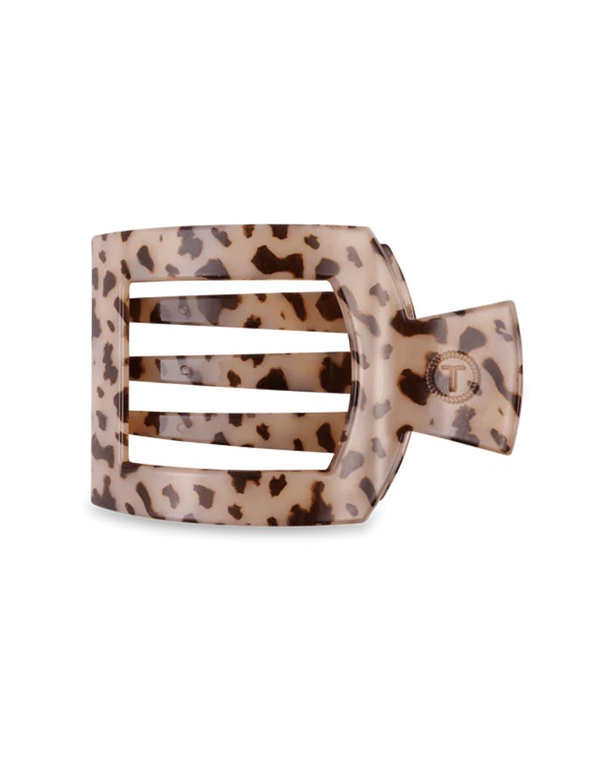 Teleties - Flat Square Hair Clips - Blonde Tortoise