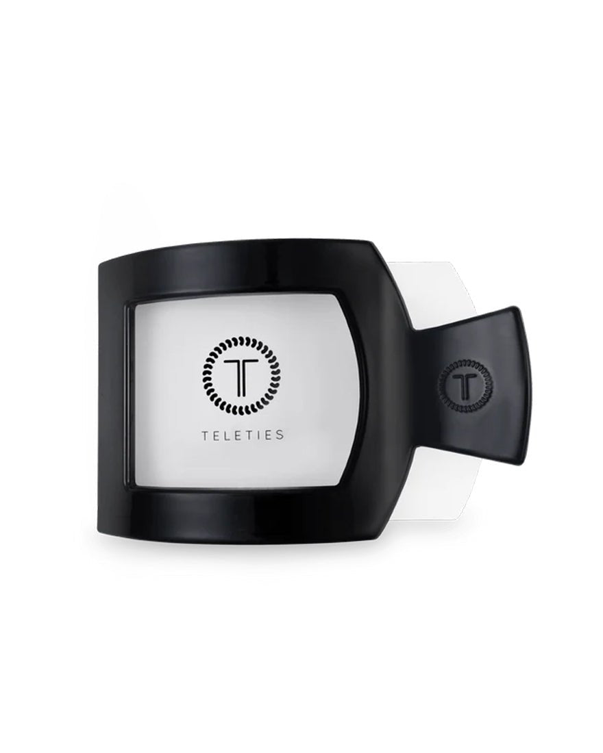 Teleties - Flat Square Hair Clips - Jet Black