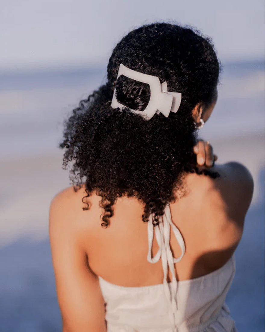 Teleties - Flat Square Hair Clips - Jet Black
