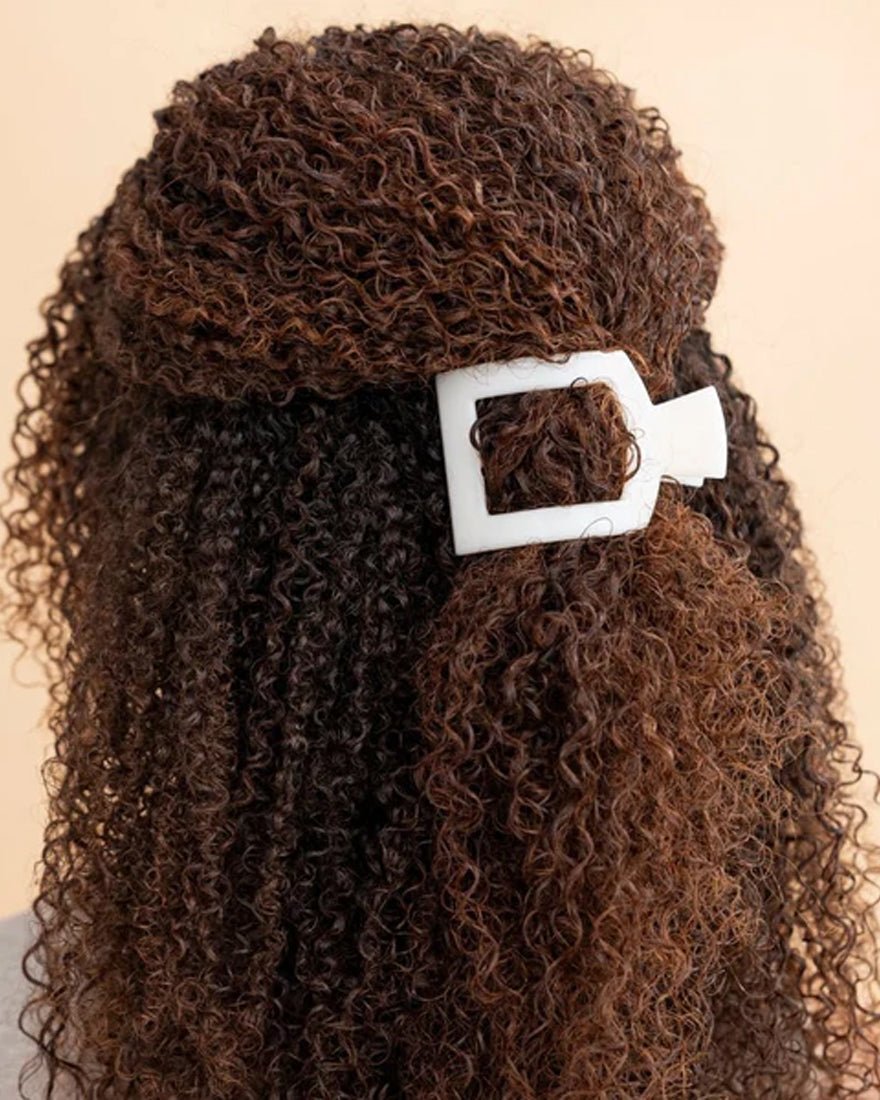 Teleties - Flat Square Hair Clips - Jet Black