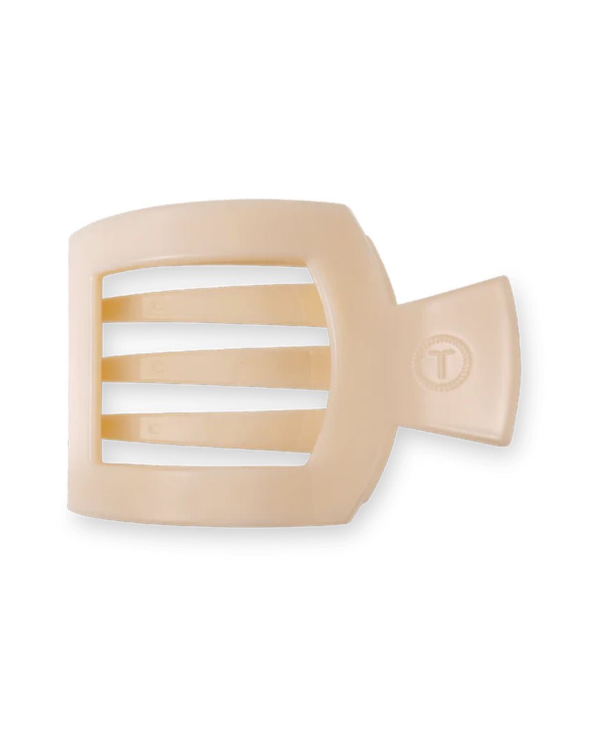 Teleties - Flat Square Hair Clips - Jet Black