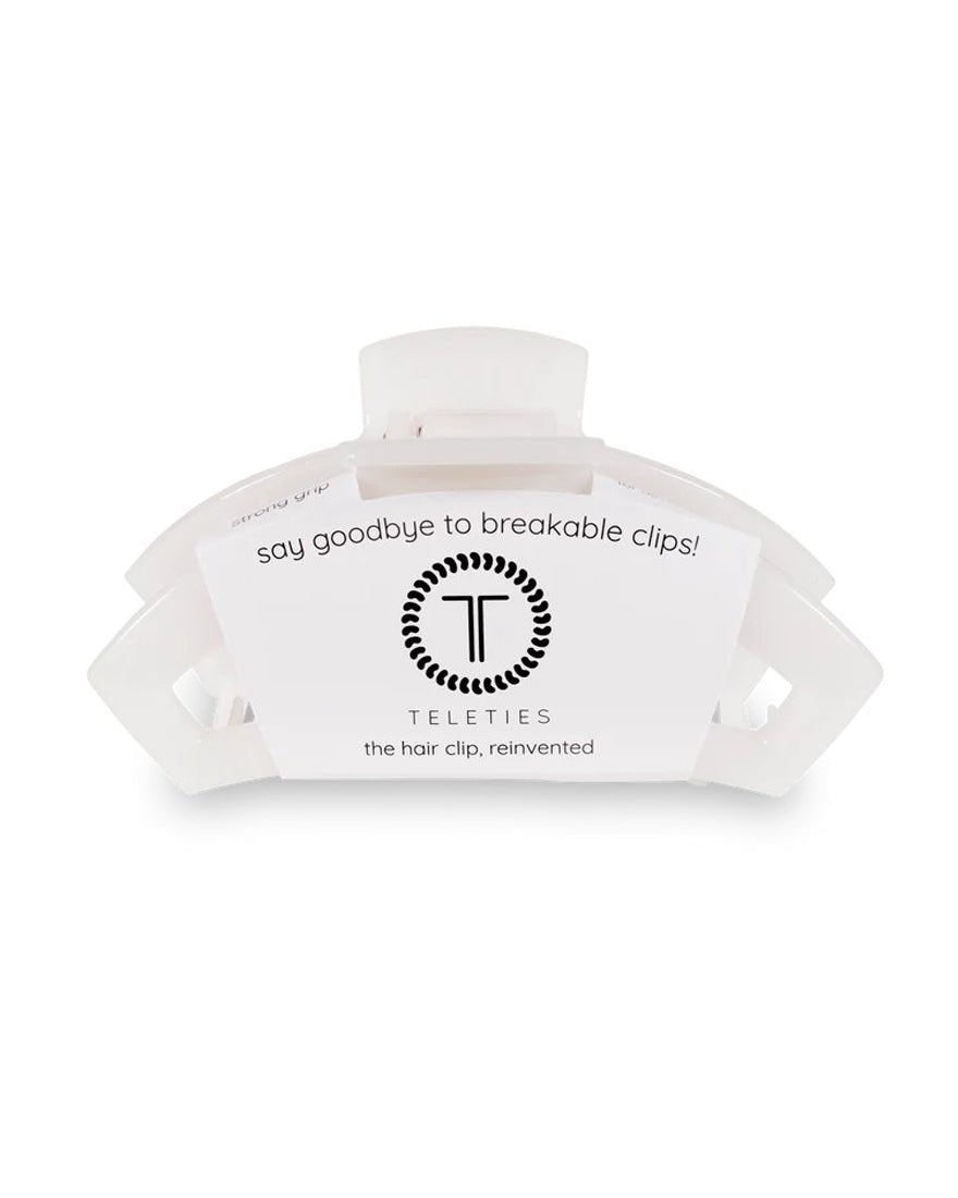 Teleties - Open Claw Clips - Coconut White