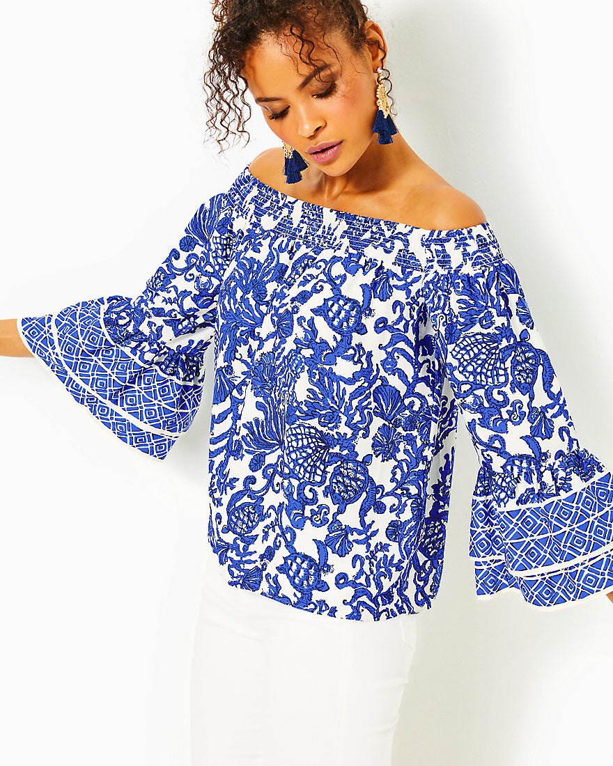Kaori 3/4 Sleeve Off The Shoulder TopDeeper Coconut Ride With Me6