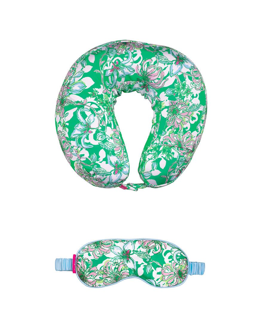 Neck Pillow And Eye Mask - Blossom Views - 1