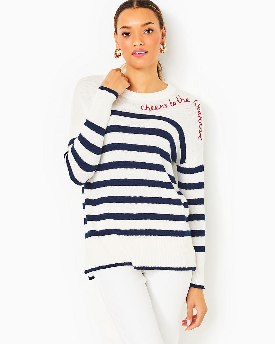 Quince SweaterLow Tide Navy Cruise Stripe1