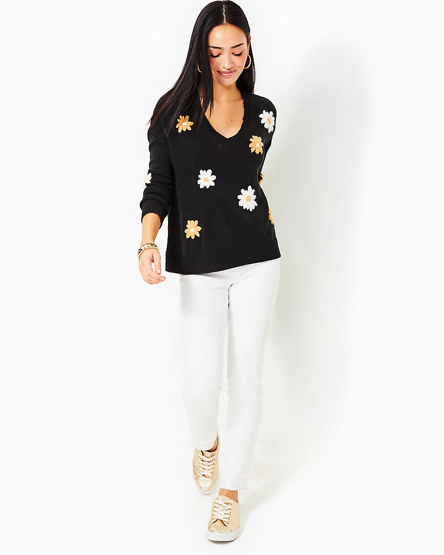 Tensley SweaterBlack Blooming Embroidery4