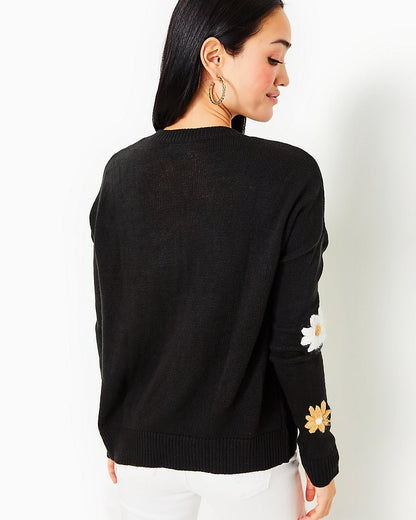 Tensley SweaterBlack Blooming Embroidery2